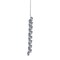 NorthLight 34687903 7 in. Glitter Spiral Twist Icicle Christmas Ornament, Gray &#x26; Blue